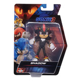 Boneco Articulado Shadow De 12cm Sonic 3 O Filme