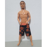 Boneco Ken Barbie Filme Articulado Prancha Surf Cachorrinho e Acessórios  HPT50 Mattel