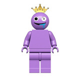 Boneco Blocos De Montar Rainbow Friend Roxo