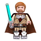 Boneco Blocos General Obi Wan Kenobi Star Wars Compatível