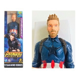 Boneco Capitão América Avengers Titan Hero Infinity War 30cm
