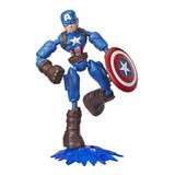 Boneco Capitão América Vingadores Bend And