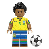 Boneco Casemiro Jogador Futebol Brasil Copa Do Mundo Blocos