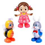 Boneco Dançante Brinquedo Musical Dança Anda Mexe Luz E Som