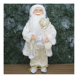 Boneco De Natal Papai Noel Tecido Lampião 45cm