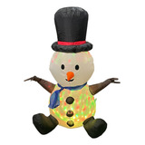 Boneco De Neve A Prova D agua Com Led Inflavel