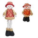 Boneco De Neve Extensível Decoração Enfeite Natal 42cm