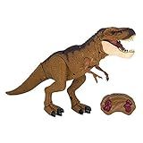 Boneco Dino Dinossauro Com Controle Remoto Candide Marrom