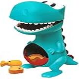 Boneco Dino Papa Tudo Menino Infantil Gira Olhos Azul Comidinha Boca Sai Na Barriga -12 Meses Nhac Original Elka