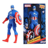 Boneco Do Capitão América Marvel Allseasons Original 22cm