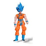 Boneco Dragon Ball Z Super Saiyan Azul Goku 16cm Articulado 