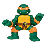 Boneco Elástico Tartarugas Ninja 7cm Michelangelo
