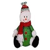Boneco Enfeite De Natal Sentado 28cm Papai Noel Ou Boneco De Neve Boneco De Neve 