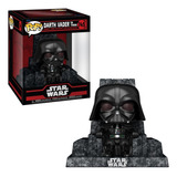 Boneco Funko Pop Deluxe Star Wars Darth Vader No Trono