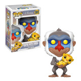 Boneco Funko Pop Disney O Rei Leão Rafiki Com Simba