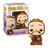 Boneco Funko Pop Relógio Cogsworth 1133 Bela E A Fera Disney