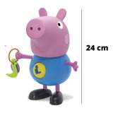 Boneco George Com Atividades Peppa Pig Elka