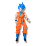 Boneco Goku Super Sayajin Azul Super Articulado 17cm Dragon