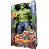 Boneco Hulk 32cm Totalmente Articulado Resistente