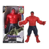 Boneco Hulk Vermelho Vingadores Com Som Articulado 30 Cm
