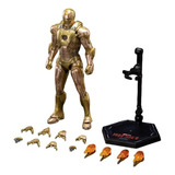 Boneco Iron Man Zd Toys Mark 21 Midas Tony Stark Homem Ferro