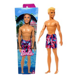 Boneco Ken Loiro Praia Tye Dye Mattel Hxx52