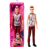 Boneco Ken Namorado Da Barbie Topete Rosa Calça Xadrez