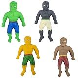 Boneco Lutador Brinquedo Estica E Puxa Anti Stress Sortido Castela
