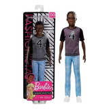 Boneco Menino Ken Fashionistas Moreno Negro Doll Número 130 Roupa Roupinha Fashion Calça Jeans E Tênis Branco Namorado Da Boneca Barbie Mattel Brinquedos