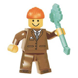Boneco Montar Roblox Compatível Com Lego Builderman Merely
