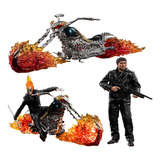 Boneco Motoqueiro Fantasma Ghost Rider Johnny Blaze Figure