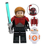 Boneco Obi Wan Star War Miniatura Blocos De Montar
