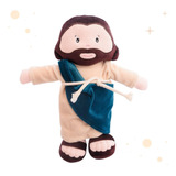 Boneco Pano Jesus Cristo Religioso Bebe Menino Antialérgico