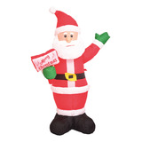 Boneco Papai Noel De Natal Inflável Decoração 126cm
