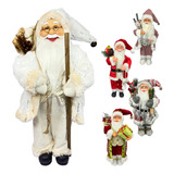 Boneco Papai Noel Enfeite Natal Decoração Luxo 45cm