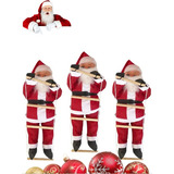 Boneco Papai Noel Kit 3 Pçs