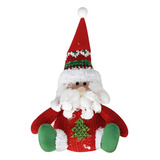 Boneco Papai Noel Sentado Lindo Decoração Natalina Pelúcia