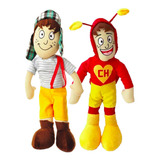 Boneco Pelúcia Chaves E Chapolim Grande 42 Cm Brinquedo