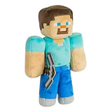 Boneco Pelúcia Steve Grande Com Espada Jogo Game Brinquedo