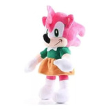 Boneco Pelúcia Turma Do Sonic Knucles Tails Shadow Amy Rose