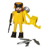 Boneco Playmobil Mergulhador Trol Anos 80 lote 2 Usado