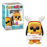 Boneco Pluto Natalino Flocked Disney 1227 Funko Pop