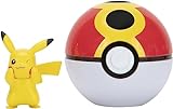 Boneco Pokémon Clip N Go Pikachu Pokebola Bola Da Repetição 