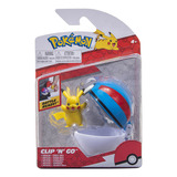 Boneco Pokémon Pikachu Great Pokebolas