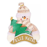 Boneco Porta Papai Noel neve Enfeite De Natal Árvore Placa