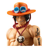 Boneco Portgas D Ace Articulado Action Figure One Piece Com Acessórios