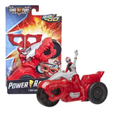 Boneco Power Rangers Vermelho Com Veículo F4213 Hasbro