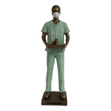 Boneco Profissão Enfermeiro Em Resina 25 X 8 7cm