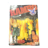 Boneco Rambo Sem Camisa Coleco Glasslite Anos 80 No Blister