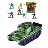 Boneco Soldadinho Brinquedo 1 Tanque Guerra